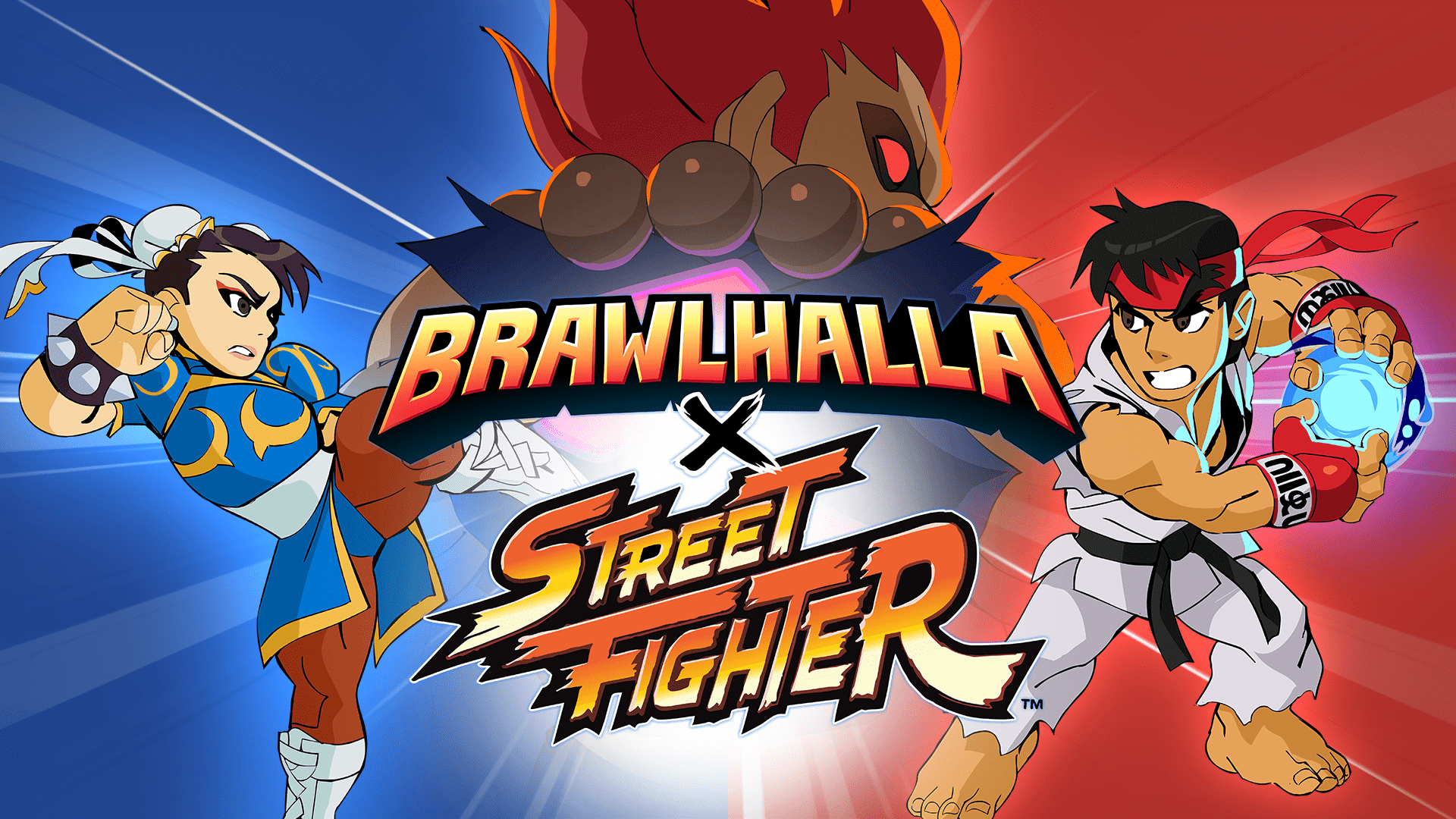 Enter the Heat of Battle with Ryu, Chun-Li, and Akuma from Capcom’s Street Fighter™ in Brawlhalla®
