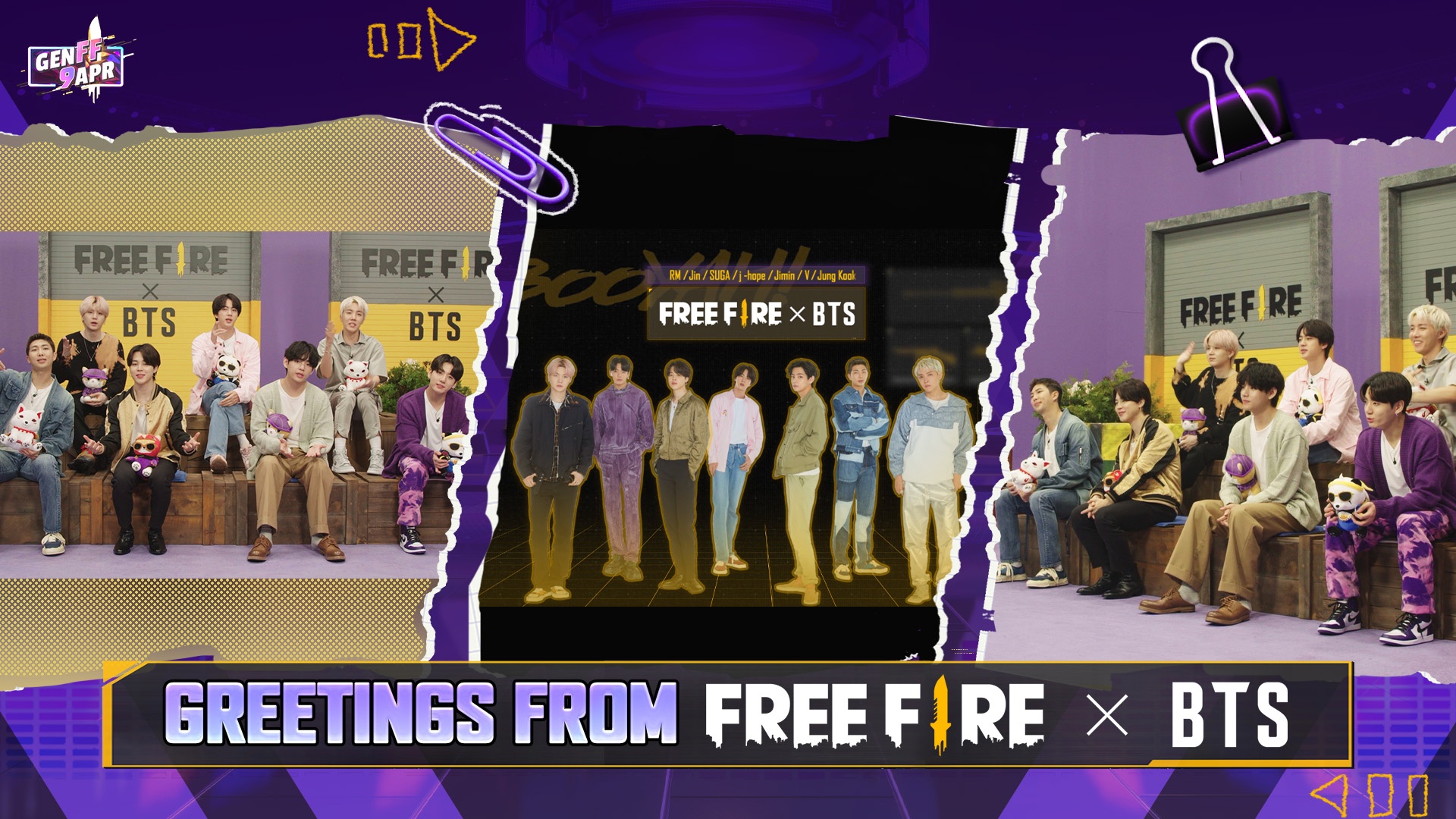BTS Becomes Free Fire's Latest Global Ambassadors